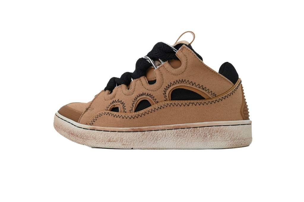 Lanvin Curb Sneakers – Camel Amber