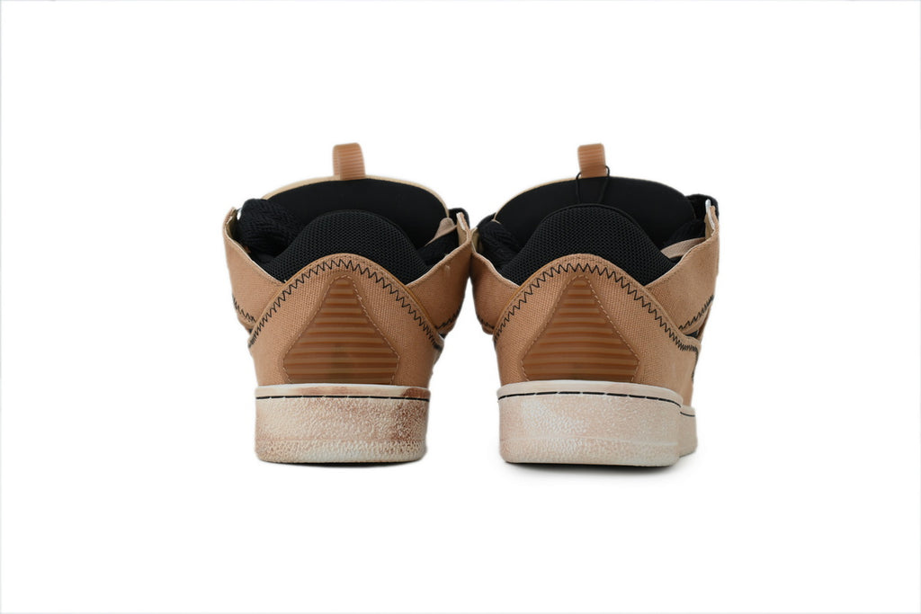 Lanvin Curb Sneakers – Camel Amber