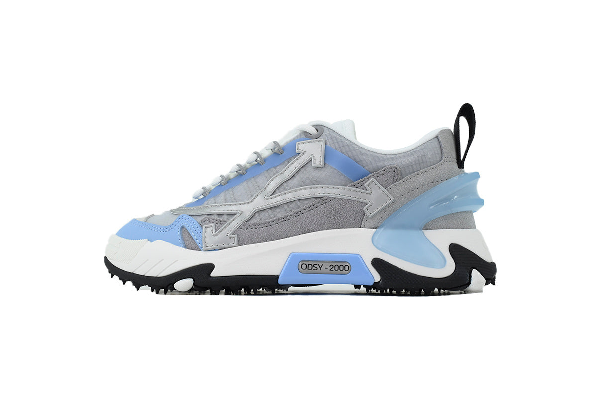 Off-White ODSY-2000 Sneakers – Grey & Sky Blue