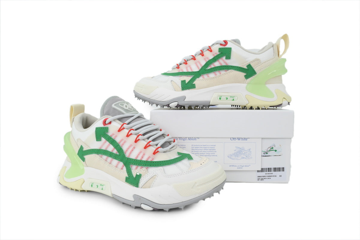 Off-White ODSY-2000 Sneakers – White & Green