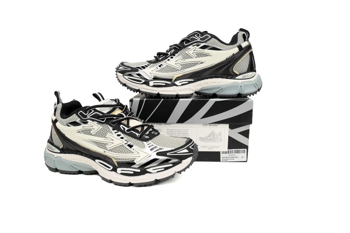 Off-White Be Right Back White Arrow Sneakers