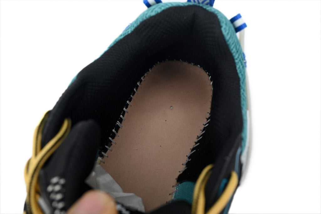 Off-White Be Right Back Paris Green Blue Mesh Sneakers