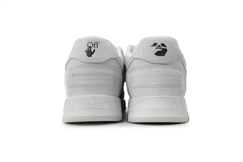 Off-White Out of Office Low Distressed White Suede Sneakers