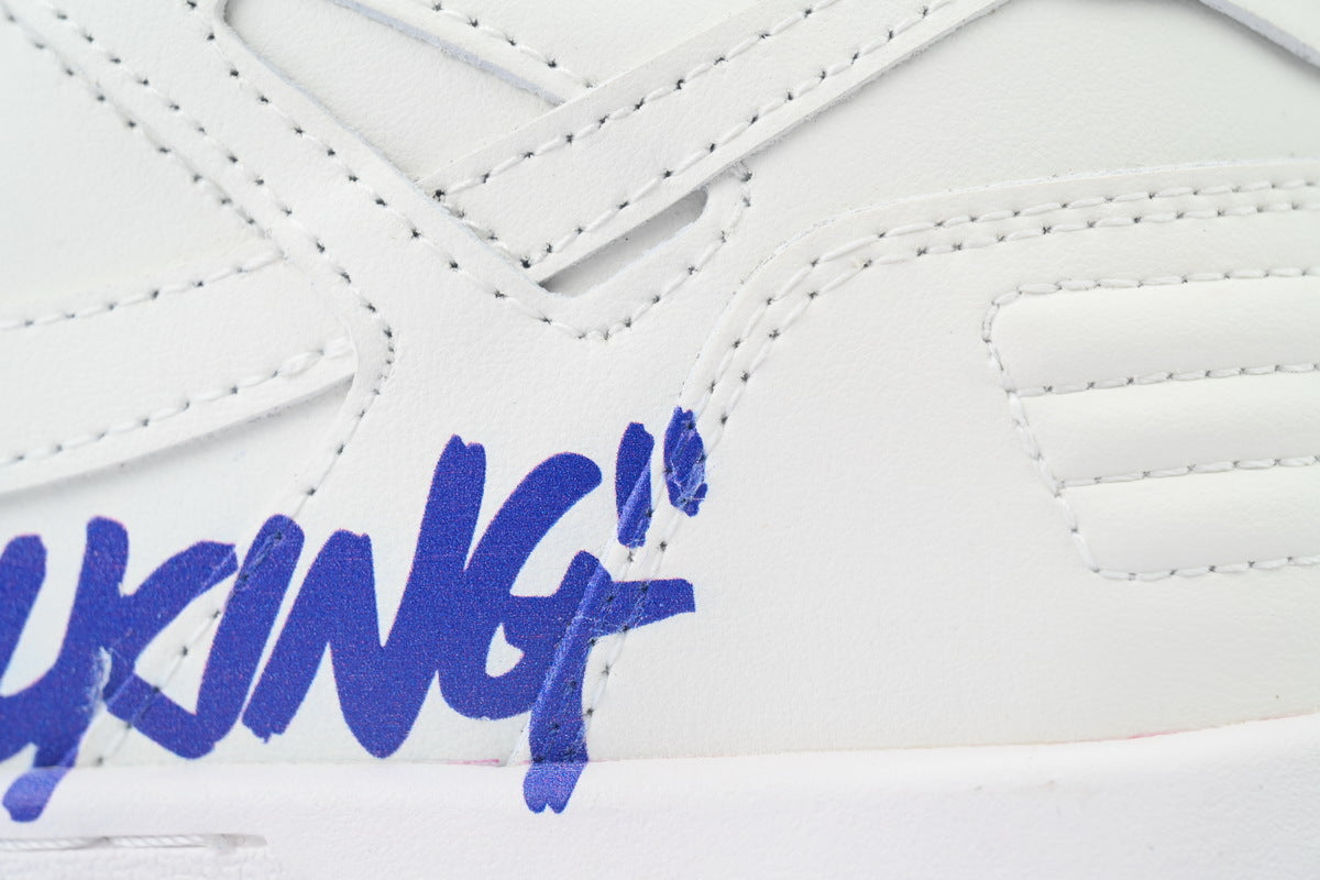Off-White Out Of Office Low-Top Sneakers White Blue Letters