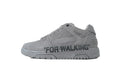 Off-White Out of Office For Walking Grey Suede Sneakers
