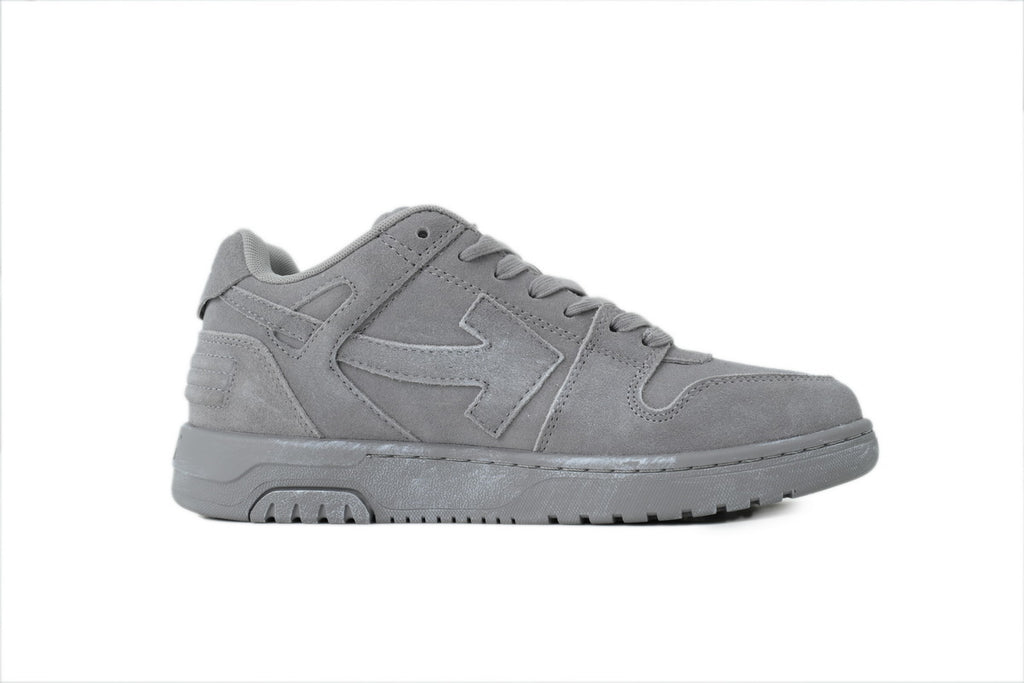 Off-White Out of Office For Walking Grey Suede Sneakers