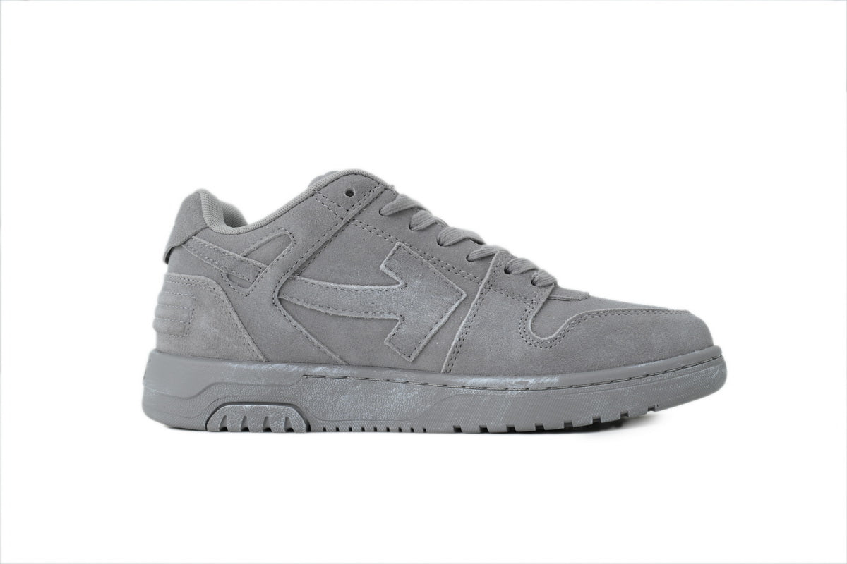 Off-White Out of Office For Walking Grey Suede Sneakers