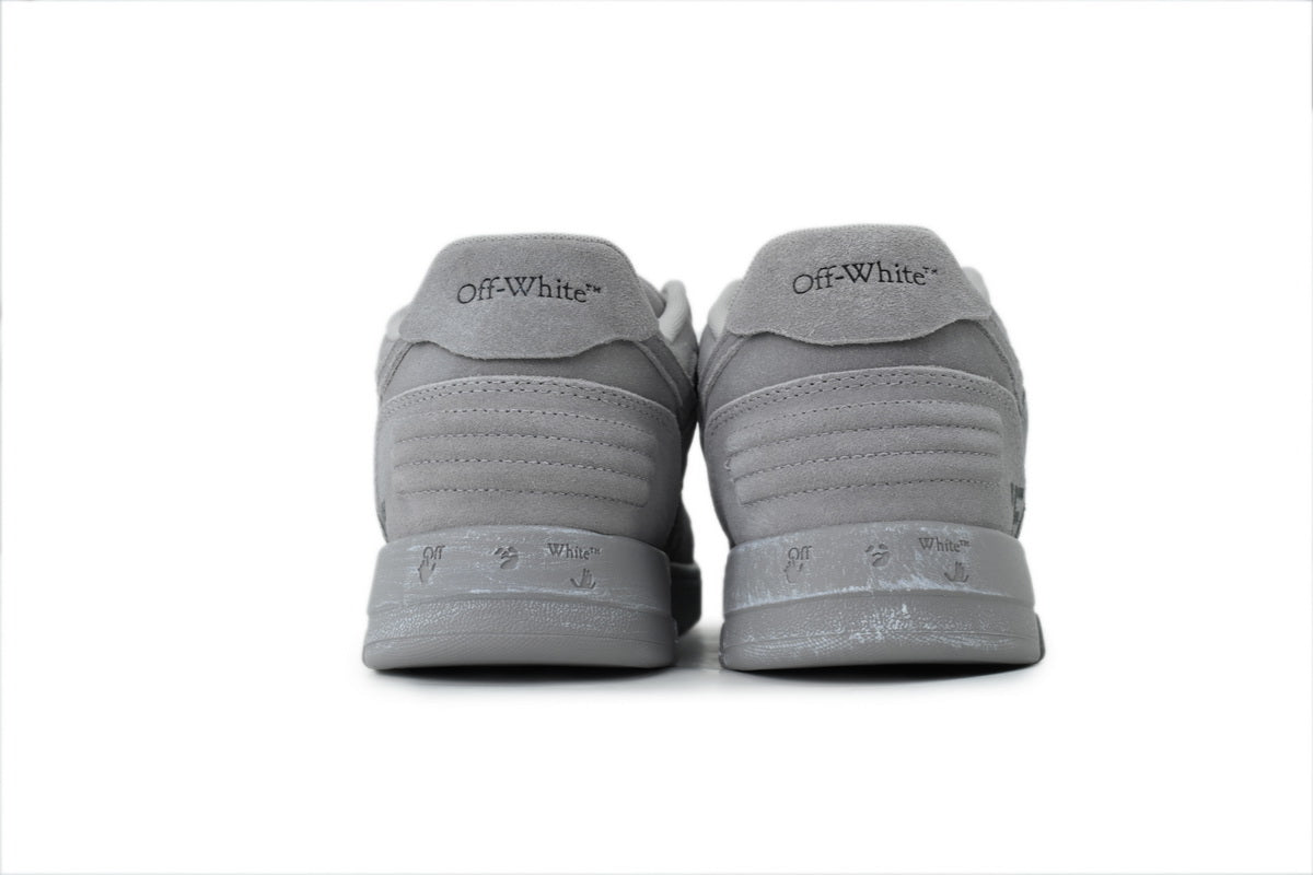 Off-White Out of Office For Walking Grey Suede Sneakers