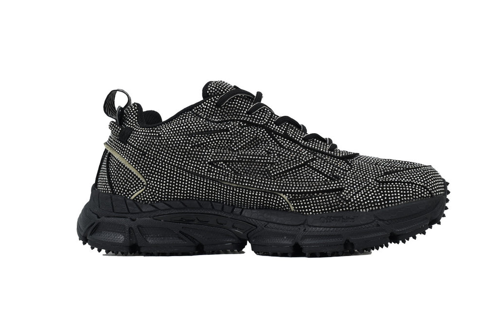 Off-White Be Right Back Black Crystal Sneakers