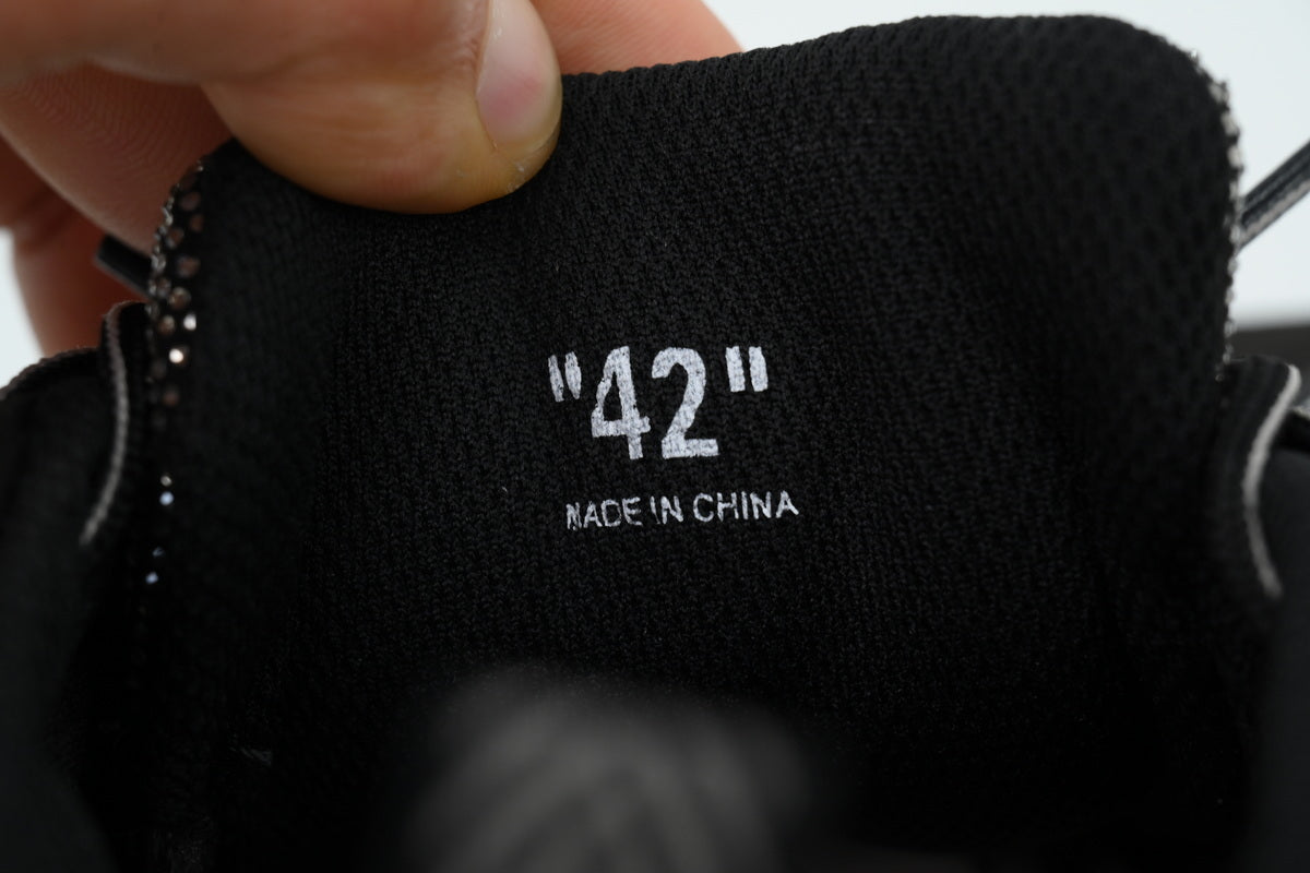 Off-White Be Right Back Black Crystal Sneakers