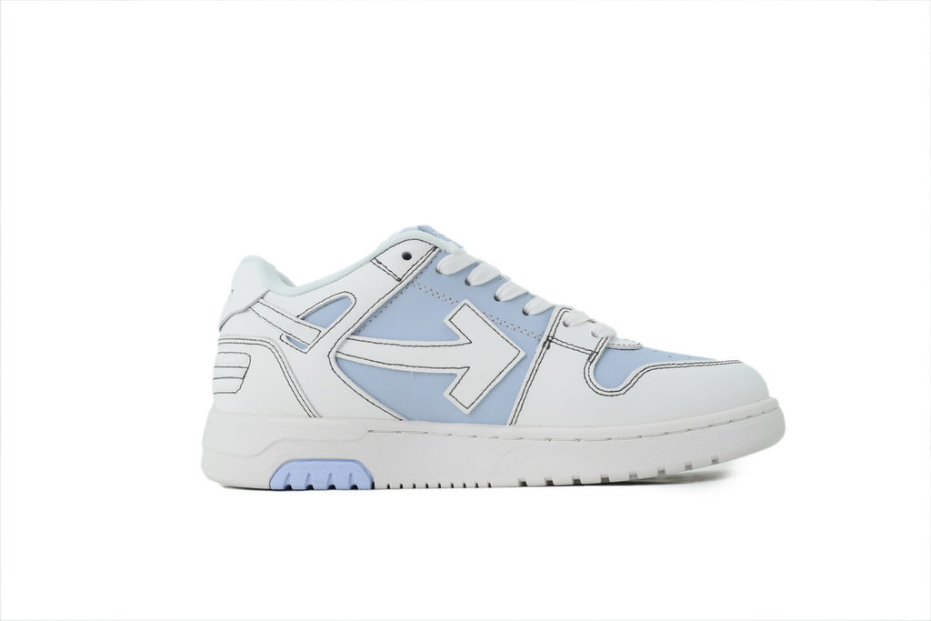 Off-White Out of Office White Blue Leather Sneakers