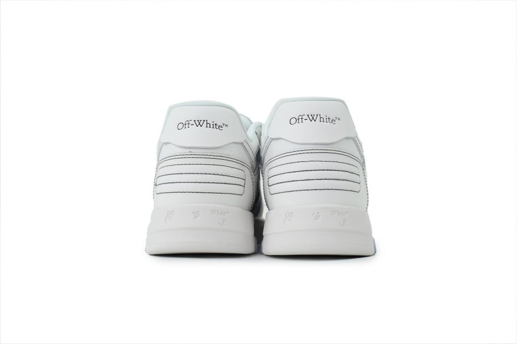 Off-White Out of Office White Blue Leather Sneakers
