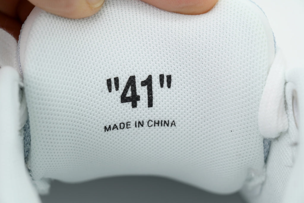 Off-White Out of Office White Blue Leather Sneakers