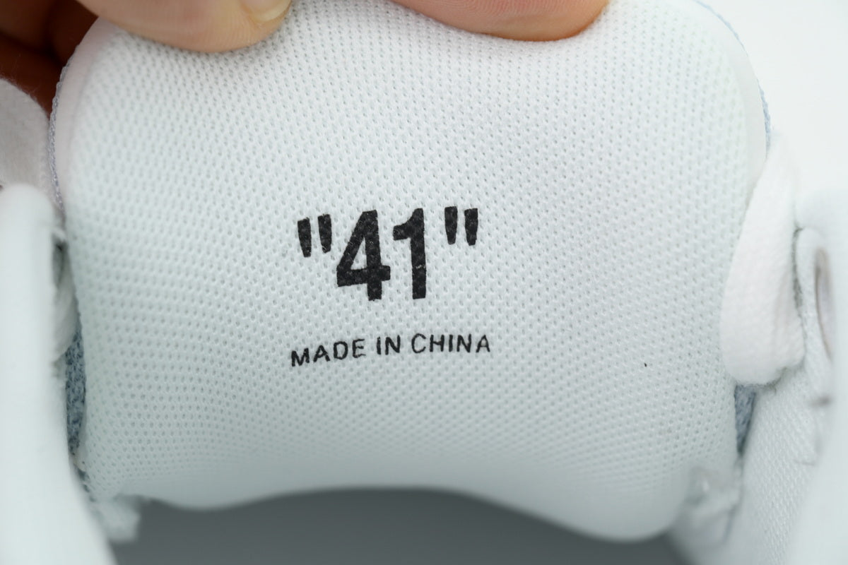 Off-White Out of Office White Blue Leather Sneakers
