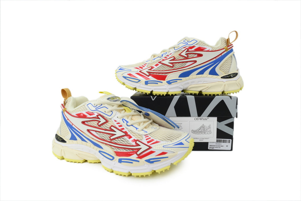 Off-White Be Right Back Beige Mesh Sneakers