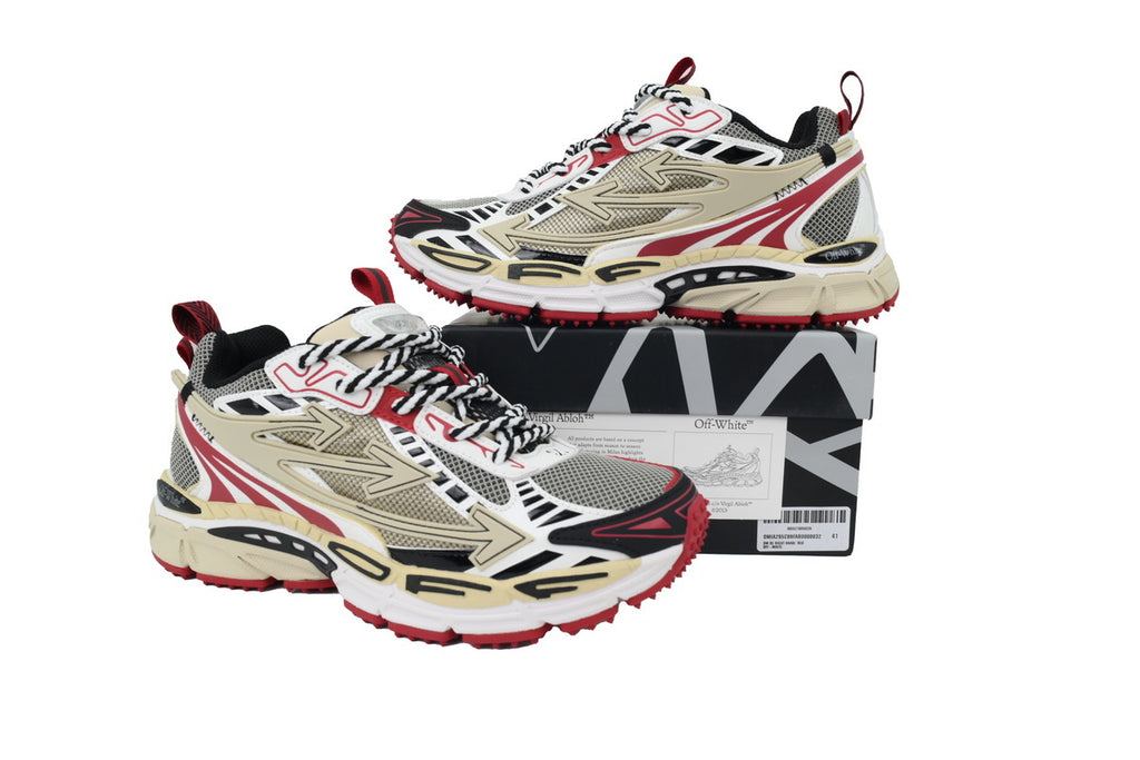 Off-White Be Right Back Sand Red Sneakers