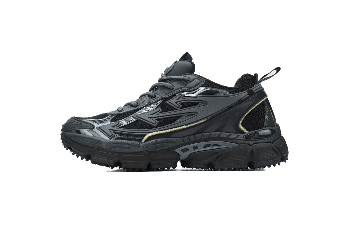 Off-White Be Right Back Black Mesh Sneakers