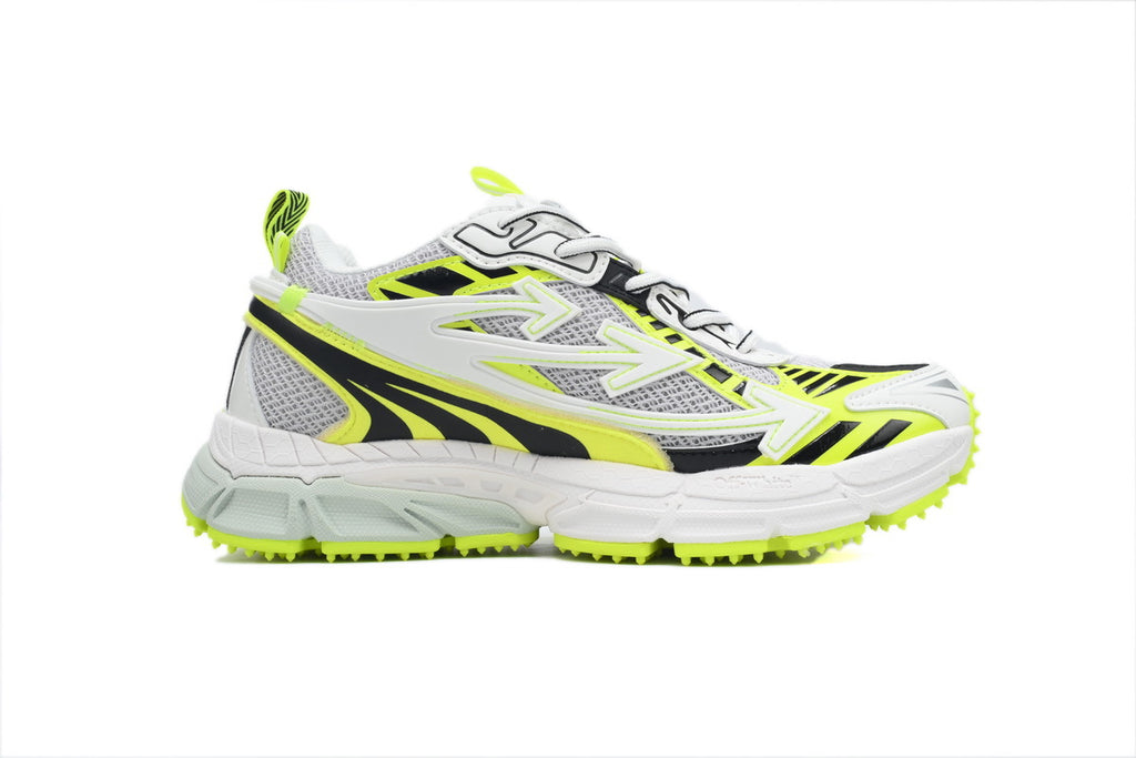 Off-White Be Right Back White Fluorescent Yellow Sneakers