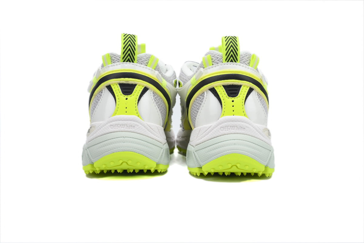 Off-White Be Right Back White Fluorescent Yellow Sneakers