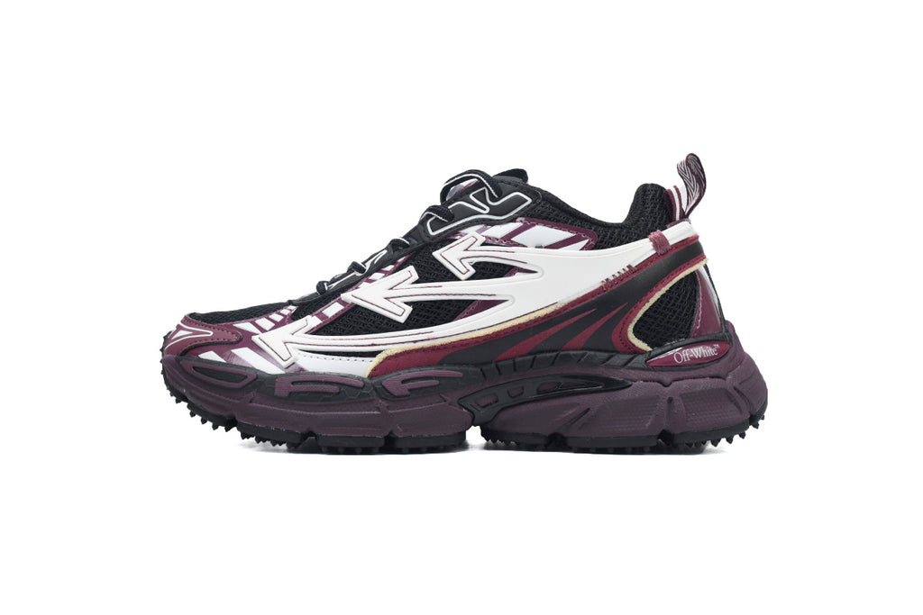 Off-White Be Right Back Burgundy White Arrow Sneakers