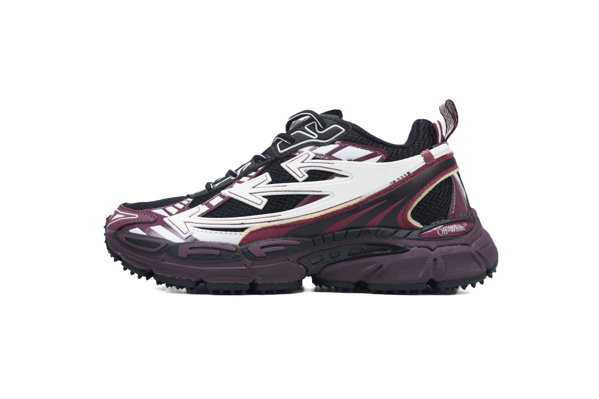 Off-White Be Right Back Burgundy White Arrow Sneakers