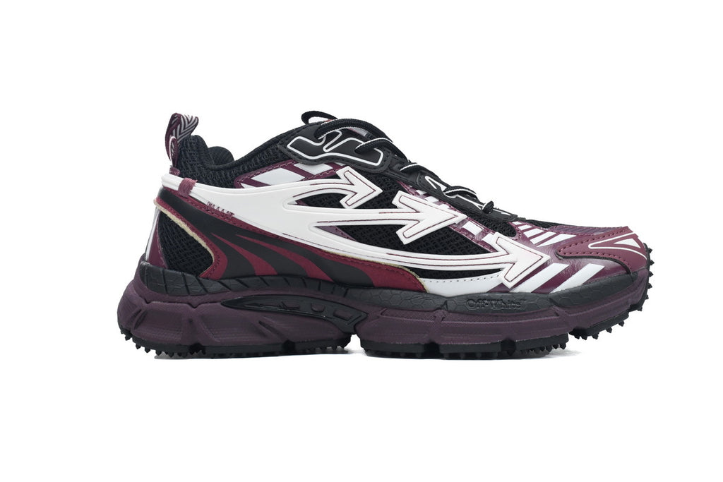 Off-White Be Right Back Burgundy White Arrow Sneakers
