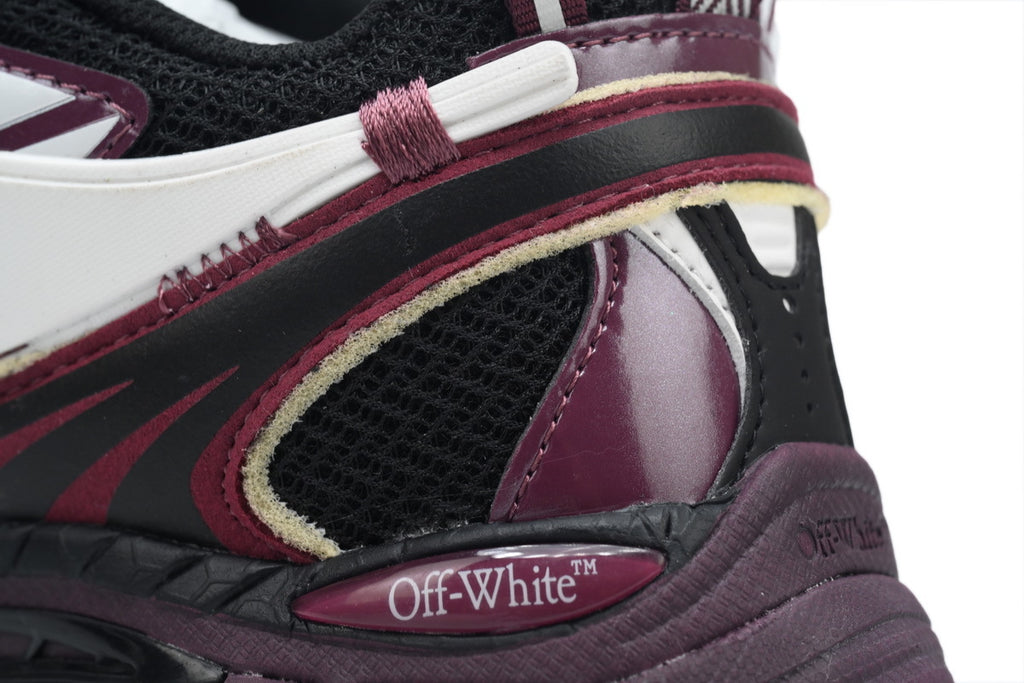 Off-White Be Right Back Burgundy White Arrow Sneakers