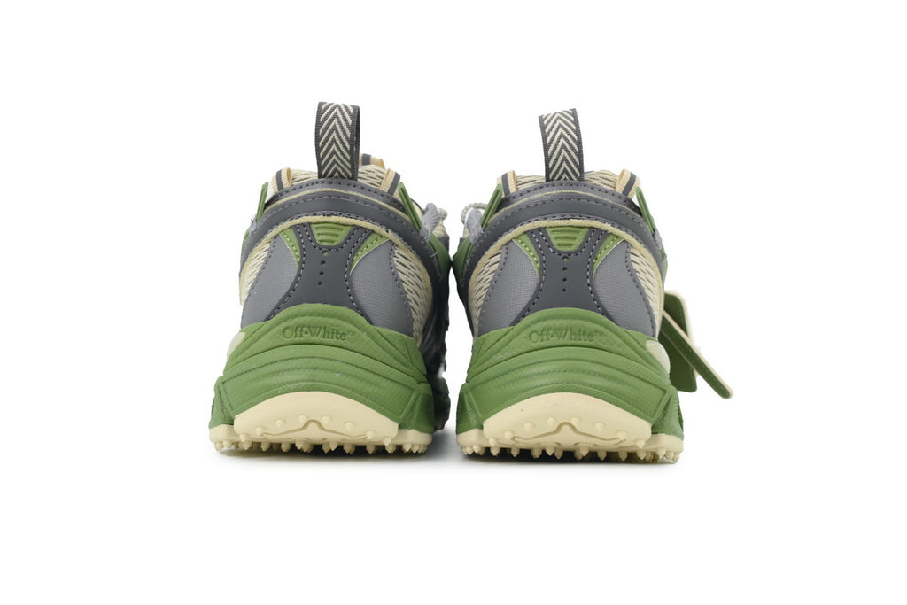 Off-White Be Right Back Sand Green Mesh Sneakers