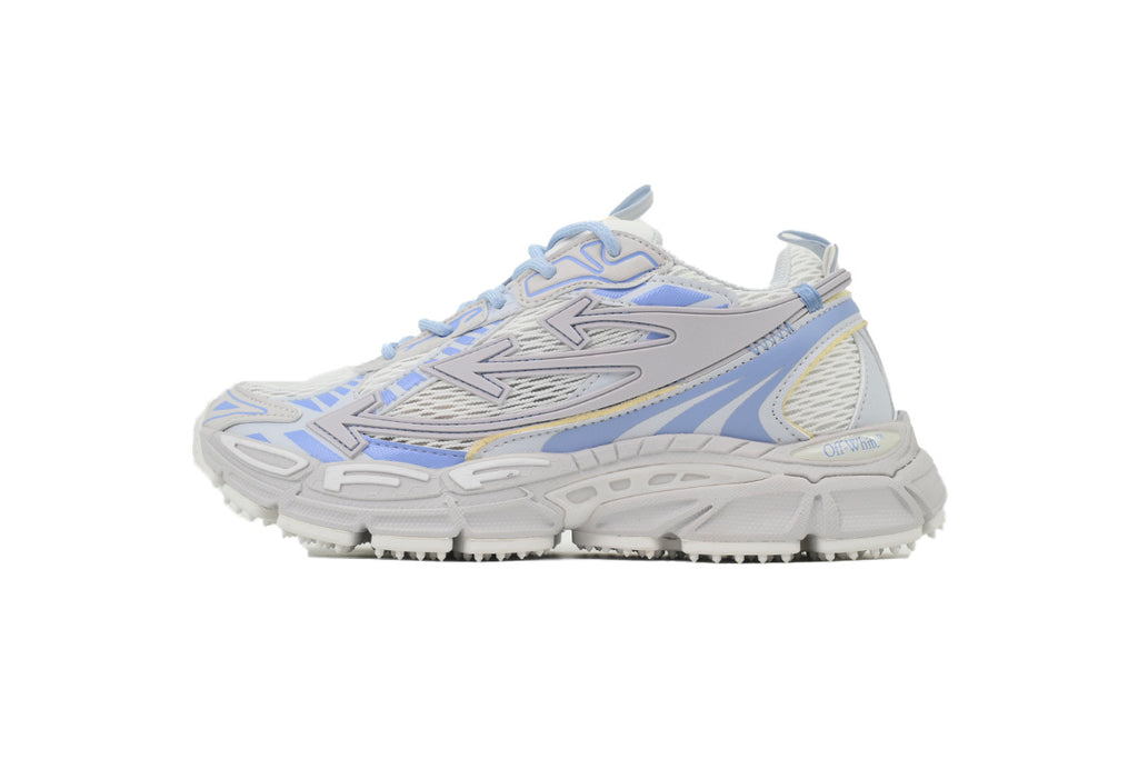 Off-White Be Right Back Blue Gray Mesh Sneakers