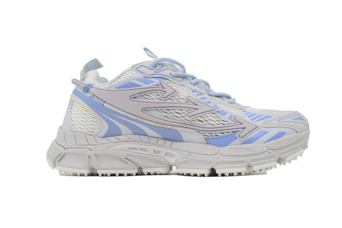 Off-White Be Right Back Blue Gray Mesh Sneakers