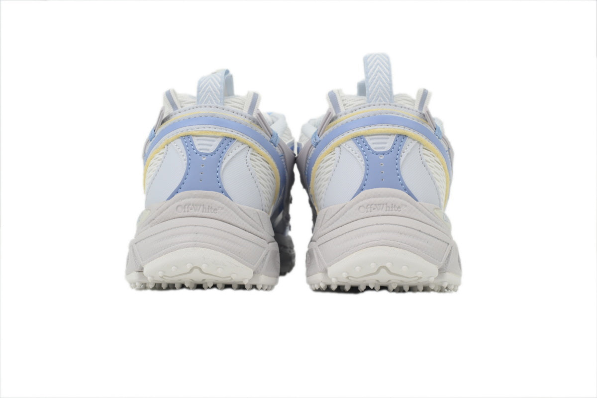 Off-White Be Right Back Blue Gray Mesh Sneakers