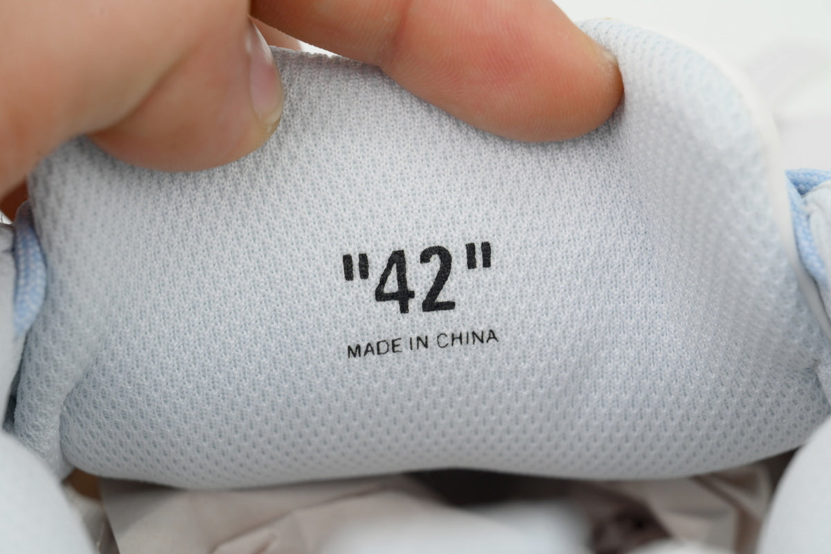 Off-White Be Right Back Blue Gray Mesh Sneakers