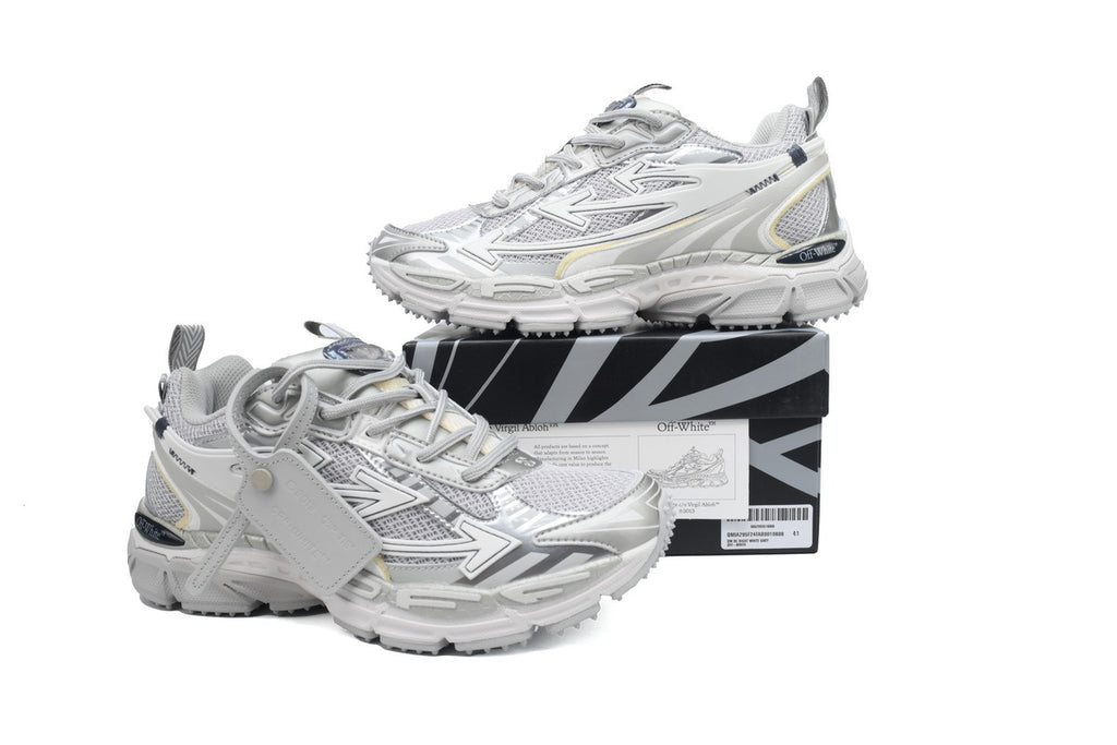 Off-White Be Right Back Grey Silver Sneakers