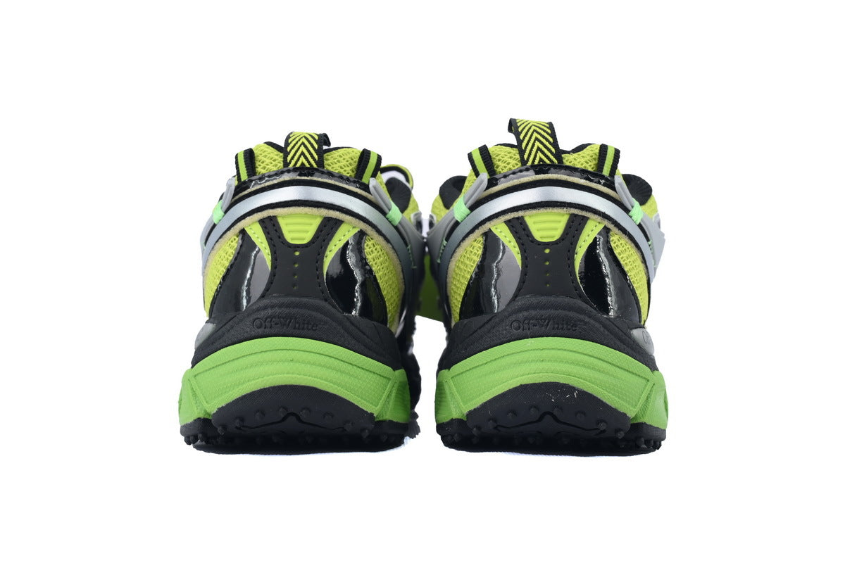Off-White Be Right Back Silver Green Fluo Sneakers