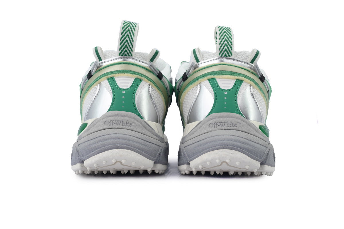 Off-White Be Right Back Silver Green Sneakers