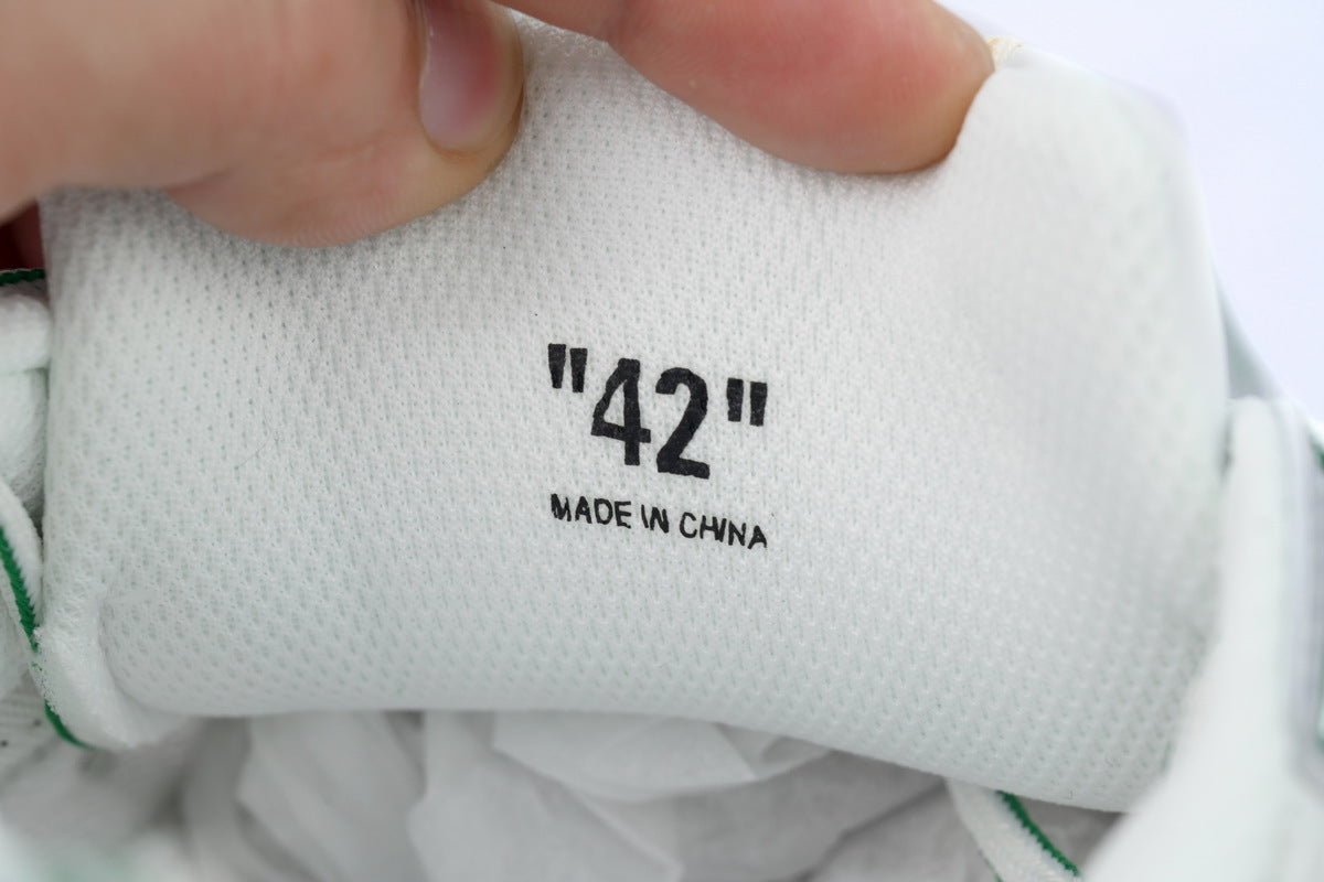 Off-White Be Right Back Silver Green Sneakers