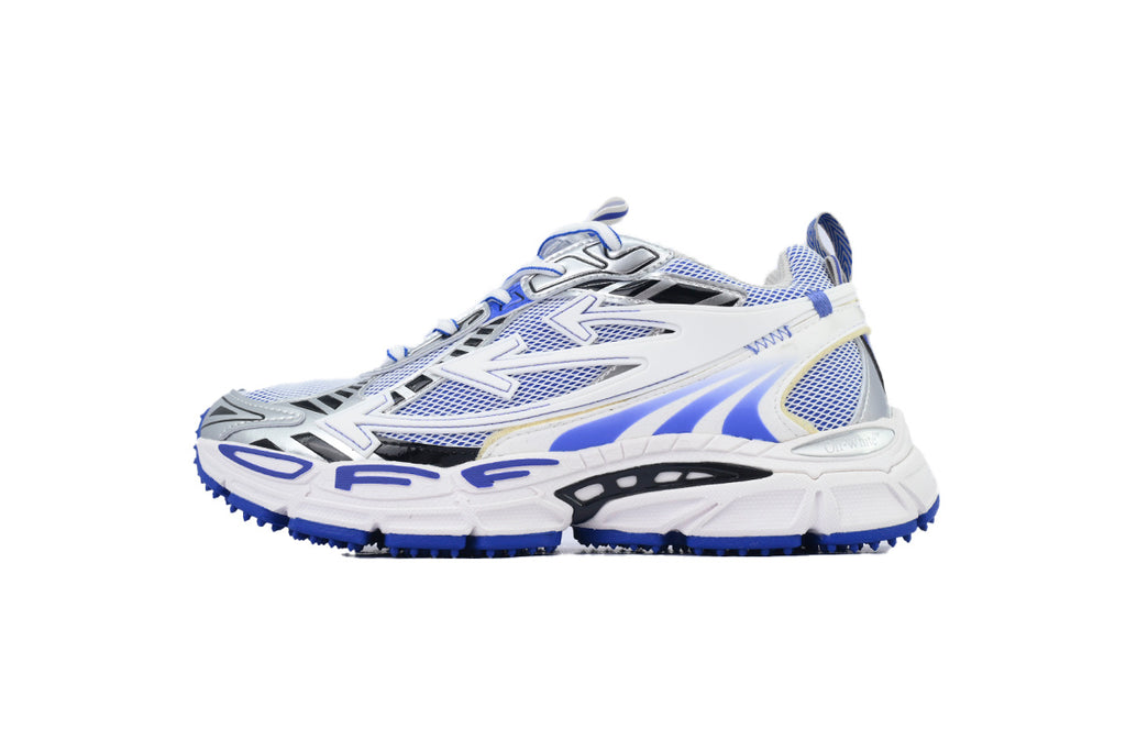Off-White Be Right Back Blue White Mesh Sneakers