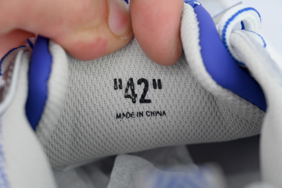 Off-White Be Right Back Blue White Mesh Sneakers