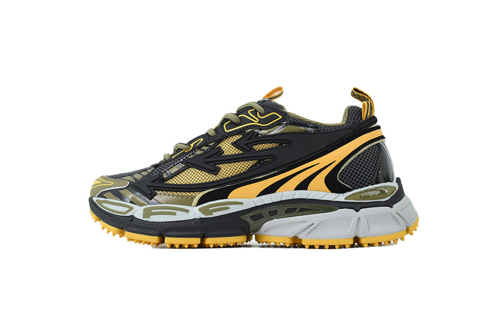 Off-White Be Right Back Black Ocher Yellow Sneakers