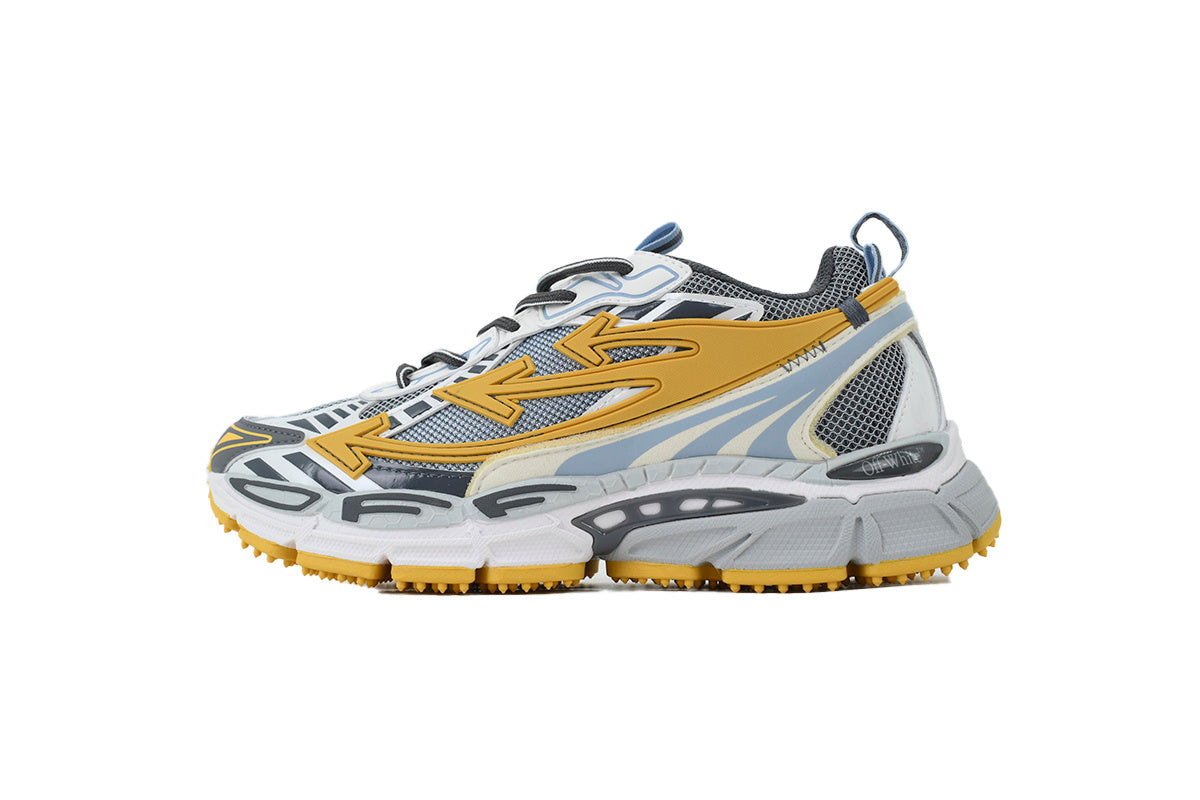 Off-White Be Right Back Yellow Arrow Sneakers