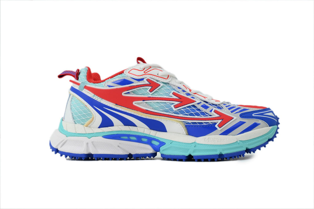 Off-White Be Right Back Fishnet Light Blue Sneakers