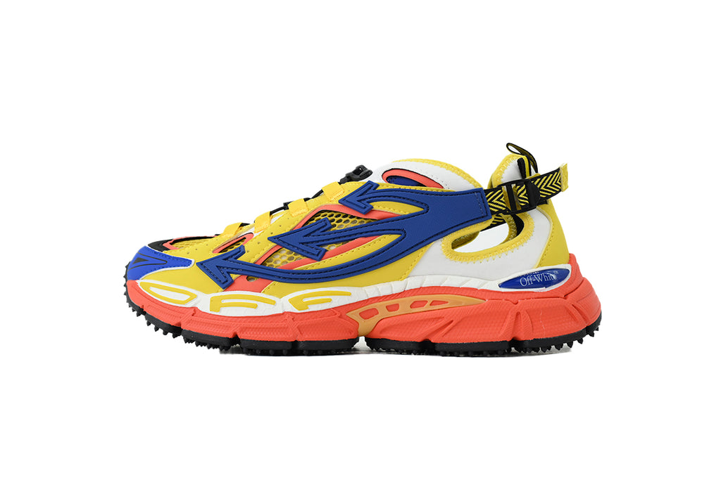 Off-White Be Right Back Open Yellow Blue Sneakers