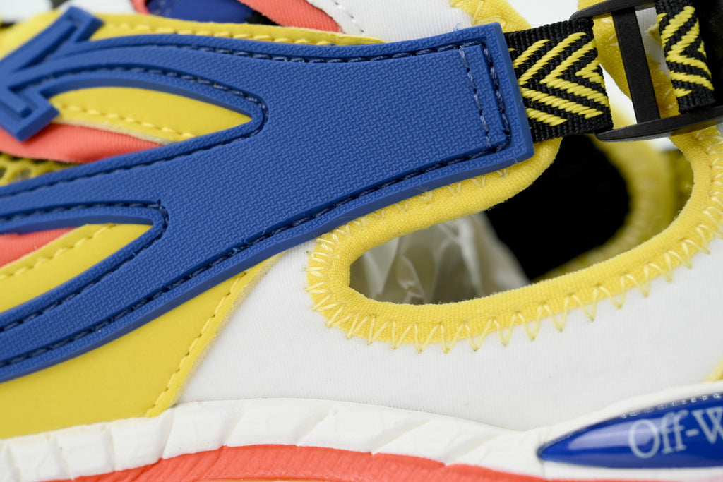 Off-White Be Right Back Open Yellow Blue Sneakers