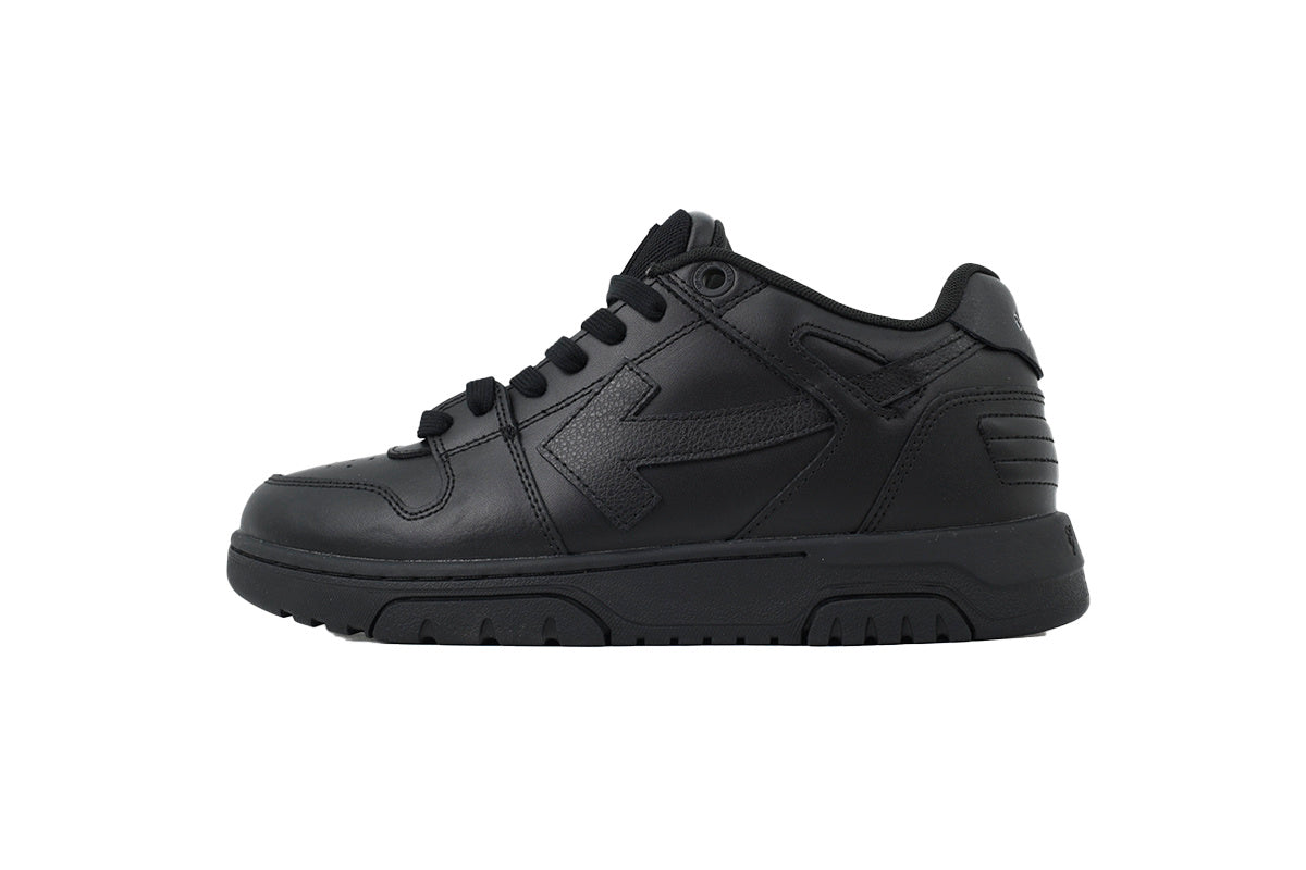 Off-White Out of Office Low Triple Black Leather Sneakers