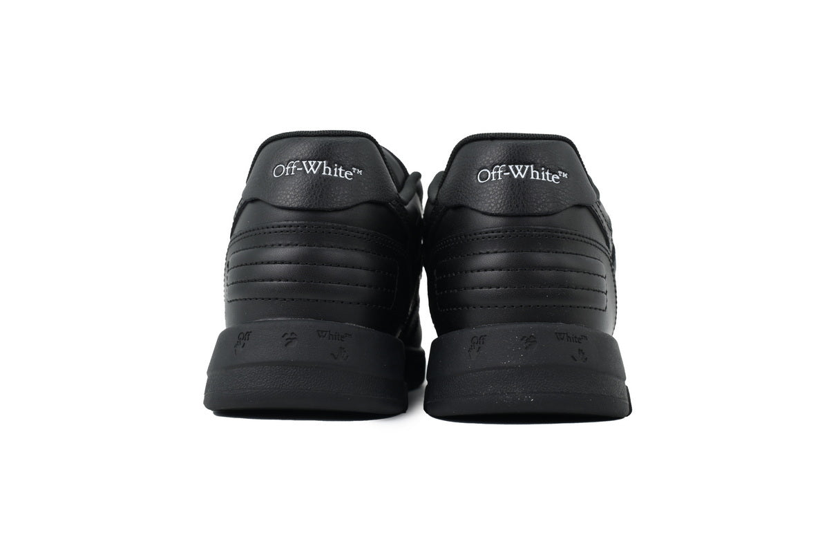 Off-White Out of Office Low Triple Black Leather Sneakers