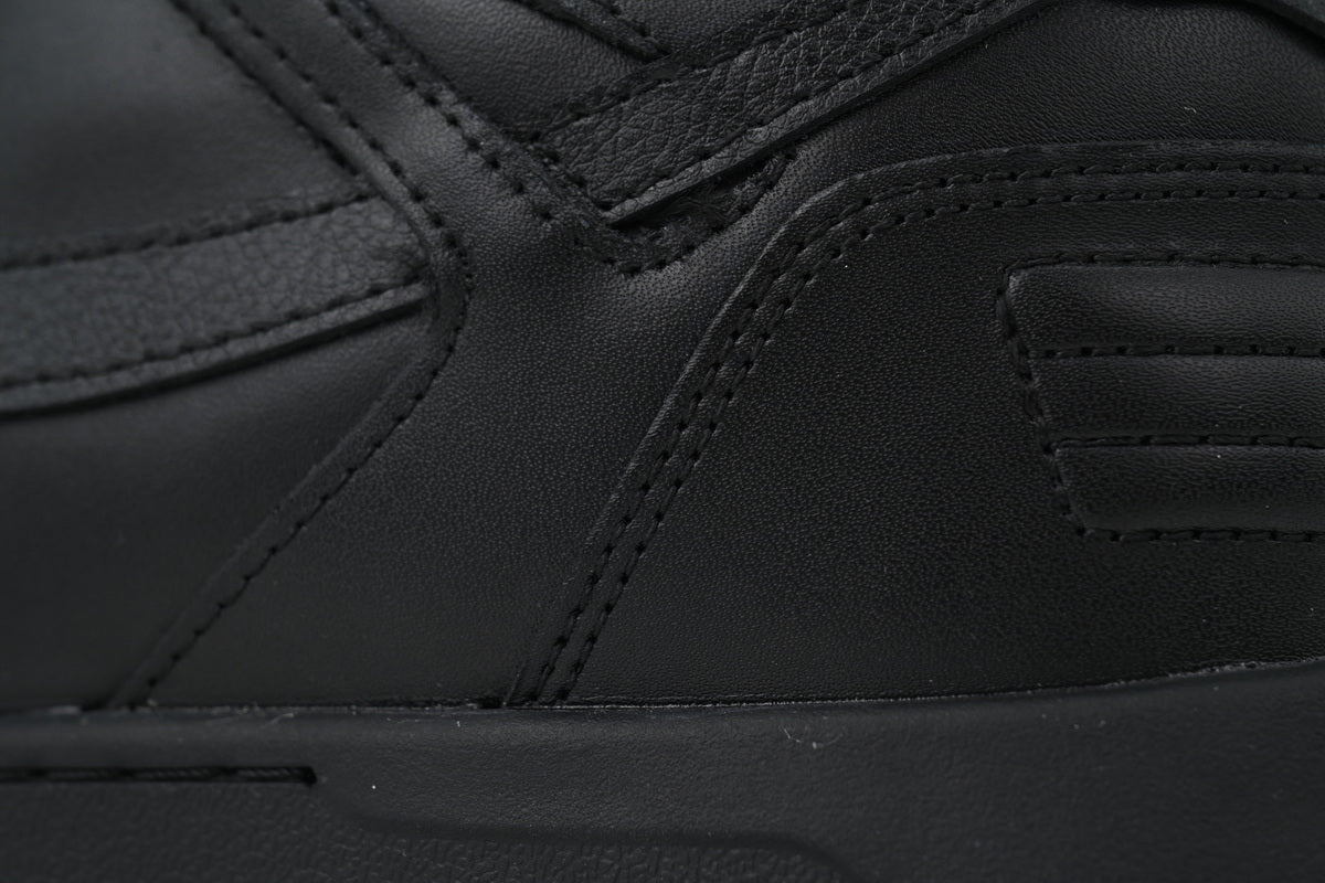 Off-White Out of Office Low Triple Black Leather Sneakers