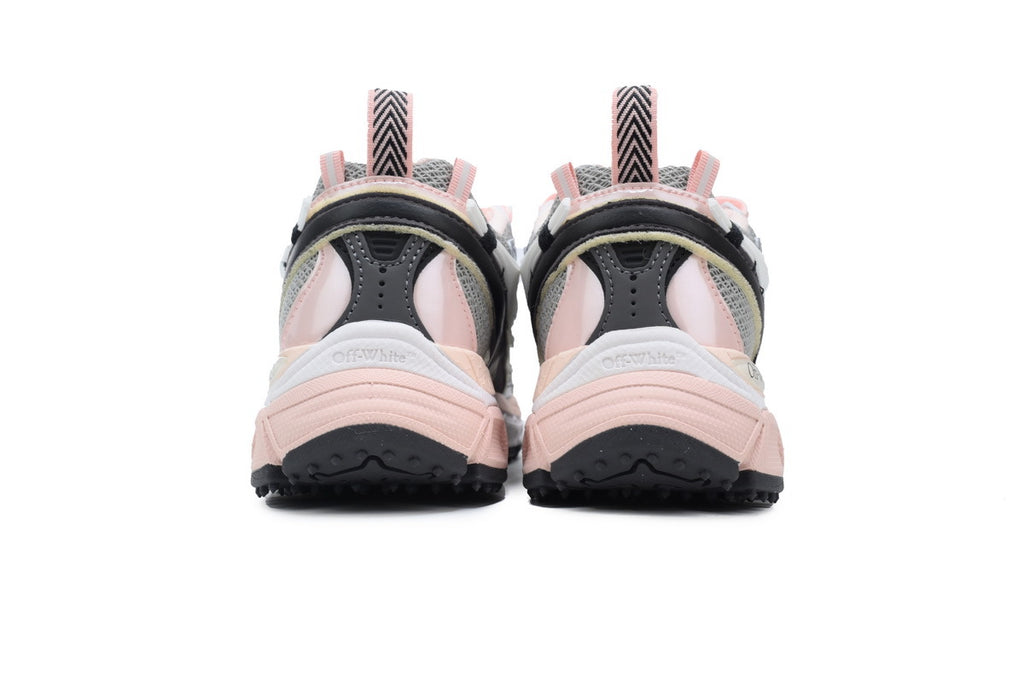 Off-White Be Right Back Grey Pink Mesh Sneakers