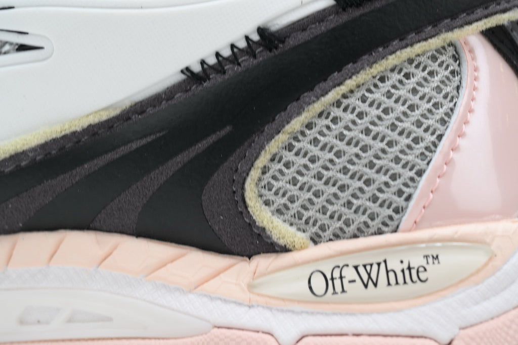 Off-White Be Right Back Grey Pink Mesh Sneakers