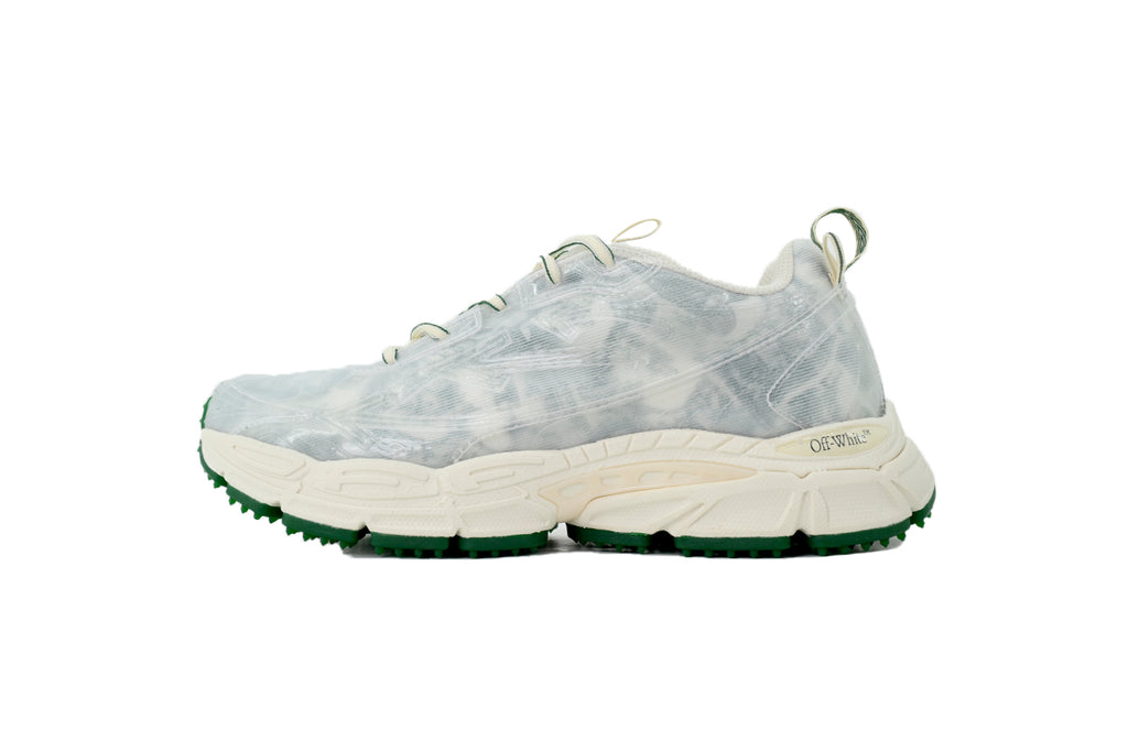Off-White Be Right Back Dark Green Print Sneakers