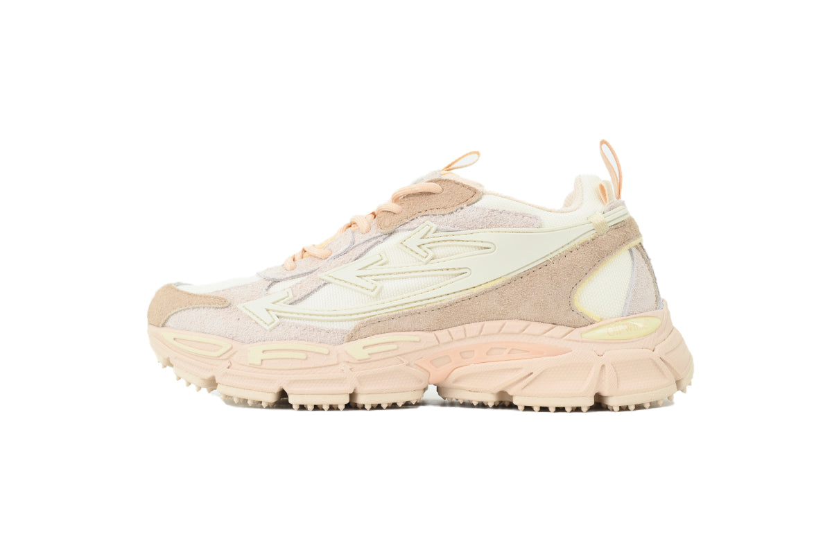 Off-White Be Right Back Caramel Nude Suede Sneakers